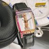 Đồng hồ Corum Golden Bridge Classic viền đá đa sắc B113/02957