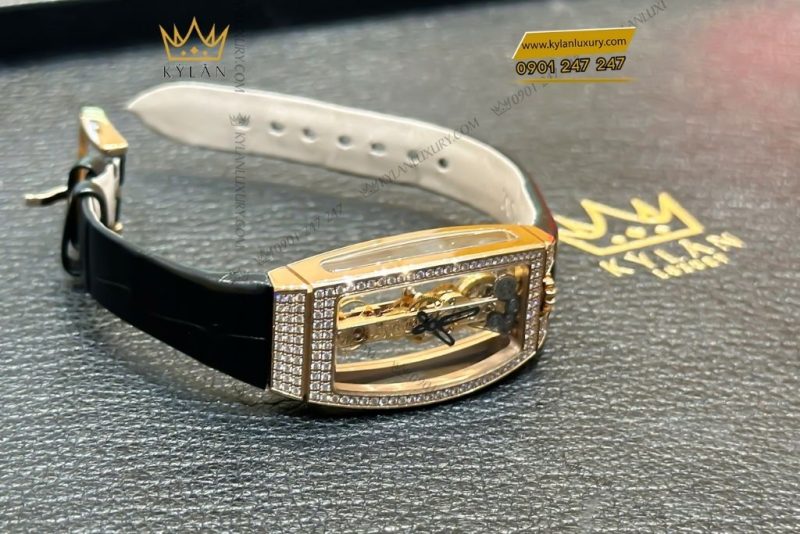 Đồng hồ Corum Miss Golden Bridge vàng hồng đính kim cương 13.112.85/00010000