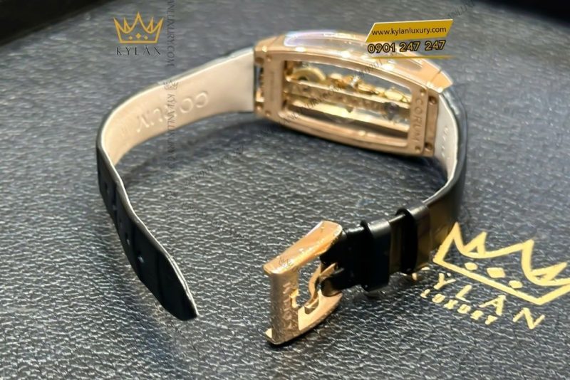 Đồng hồ Corum Miss Golden Bridge vàng hồng đính kim cương 13.112.85/00010000