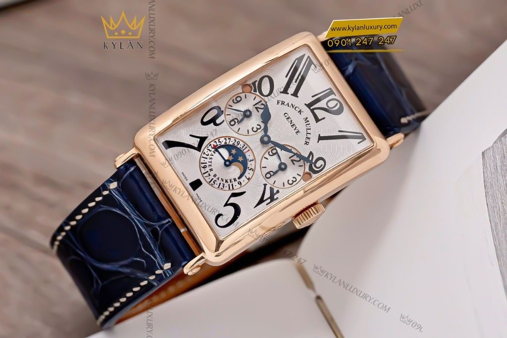 Kỳ Lân Luxury dong ho franck muller lagre master banker 1250mbldt 2 Đồng hồ Franck Muller Large Master Banker vàng hồng 1250 MB L DT