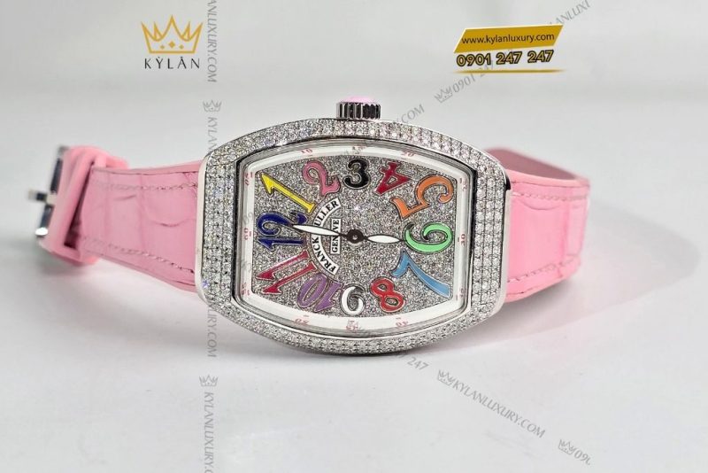 Đồng hồ Franck Muller Vanguard V32 Pink Full Diamonds