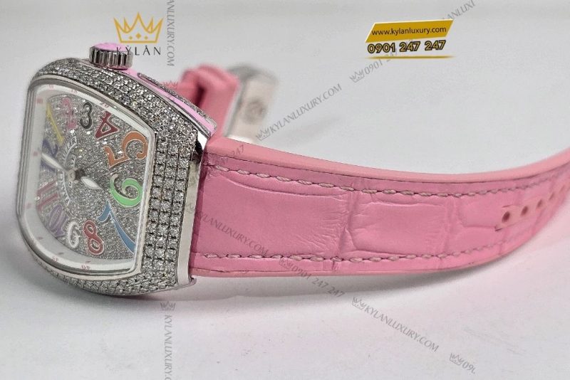Đồng hồ Franck Muller Vanguard V32 Pink Full Diamonds