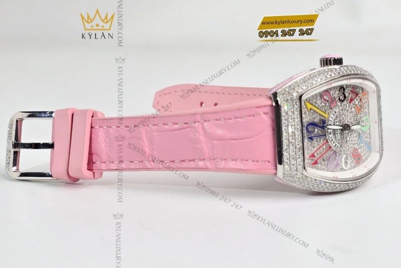 Đồng hồ Franck Muller Vanguard V32 Pink Full Diamonds