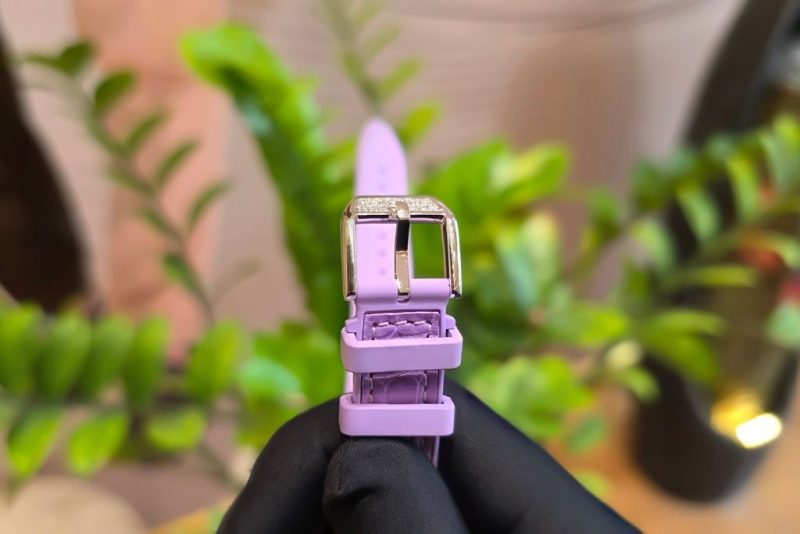 Đồng hồ Franck Muller Vanguard V32 Purple Full Diamonds Color