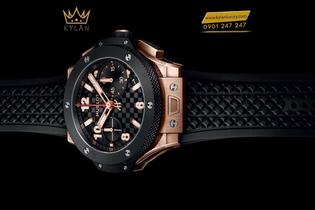 Kỳ Lân Luxury dong ho hublot big bang 20th anniversary king gold ceramic 43mm 4 Đồng hồ Hublot Big Bang 20th Anniversary King Gold Ceramic 43mm
