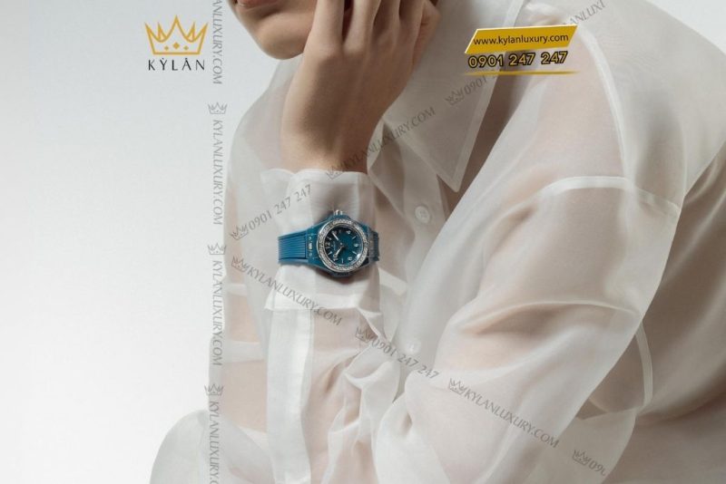 Đồng hồ Hublot Big Bang One Click Petrol Blue Ceramic Diamonds 33mm