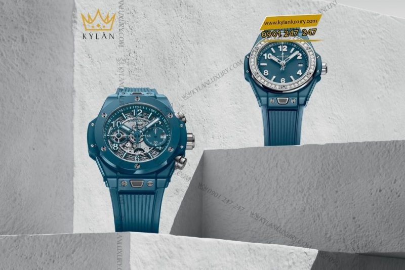 Đồng hồ Hublot Big Bang One Click Petrol Blue Ceramic Diamonds 33mm