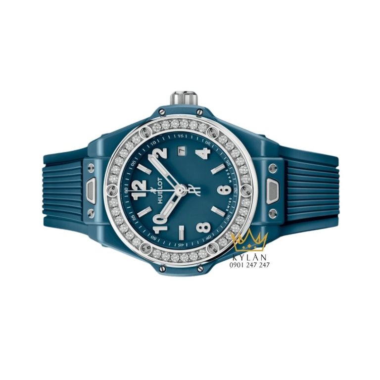 Đồng hồ Hublot Big Bang One Click Petrol Blue Ceramic Diamonds 33mm
