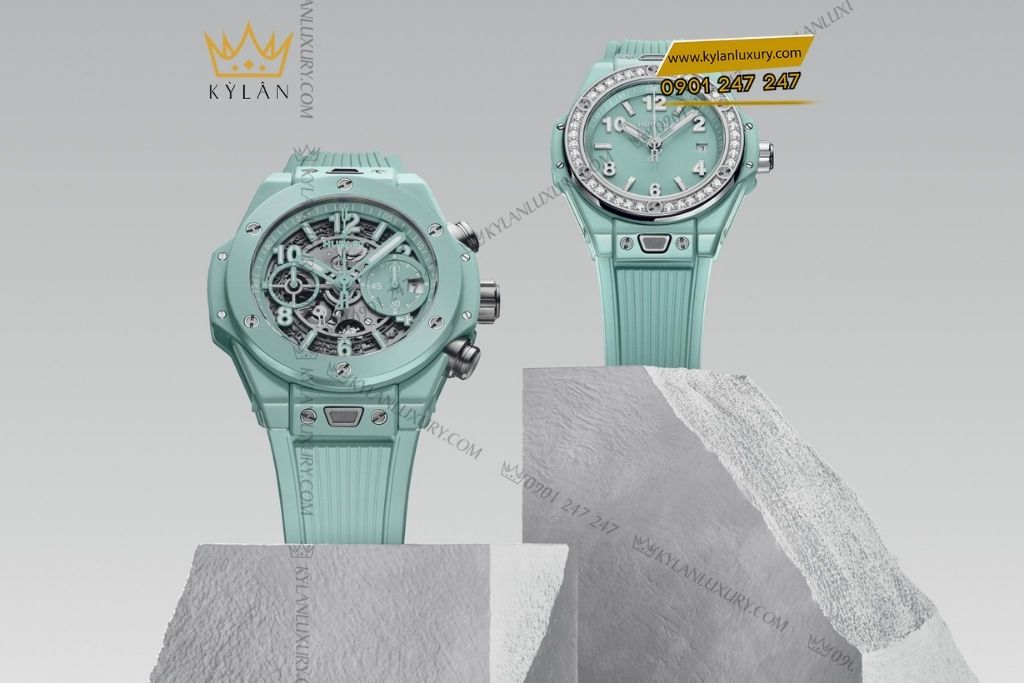 Kỳ Lân Luxury dong ho hublot big bang unico mint green ceramic 42mm 4 Đồng hồ Hublot Big Bang Unico Mint Green Ceramic 42mm