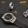 Đồng hồ Hublot Classic Fusion Titanium Pavé 33mm vành kim cương