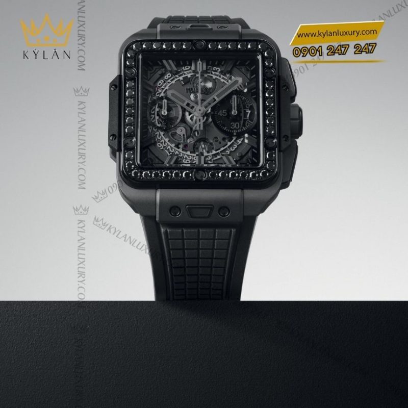 Đồng hồ Hublot Square Bang Unico All Black Diamonds 42 mm 821.CI.0170.RX