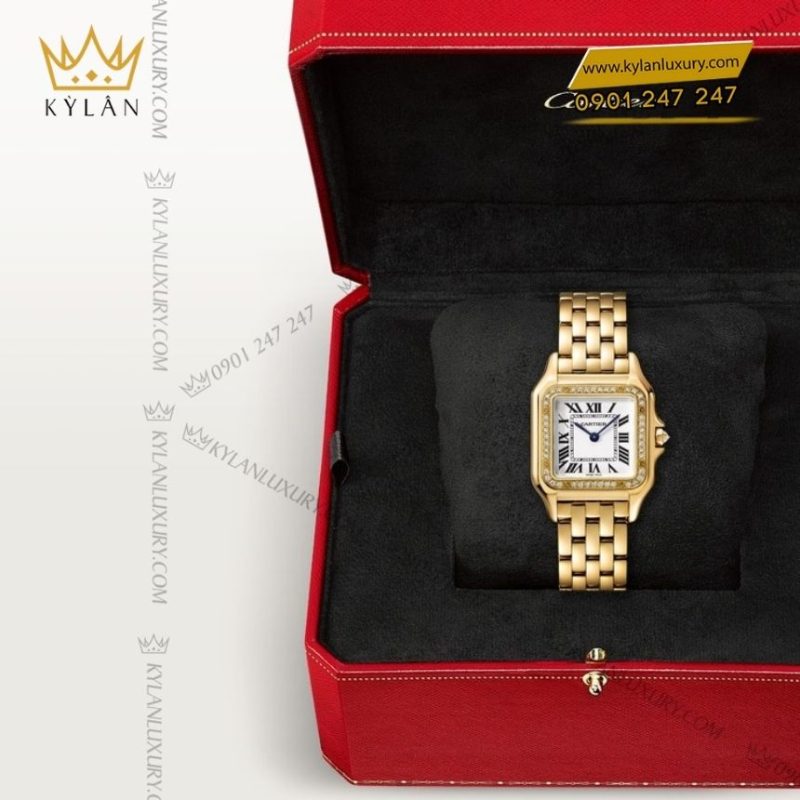 Đồng hồ Panthère de Cartier vàng vàng đính kim cương CRWJPN0066