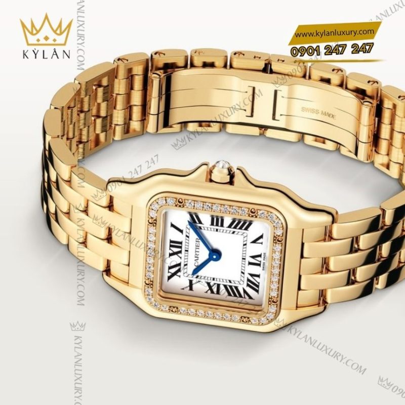 Đồng hồ Panthère de Cartier vàng vàng đính kim cương CRWJPN0066