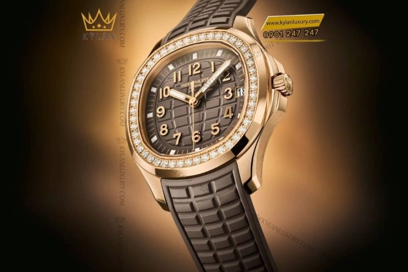 Đồng hồ Patek Philippe Aquanaut vành kim cương 5268/200R-010