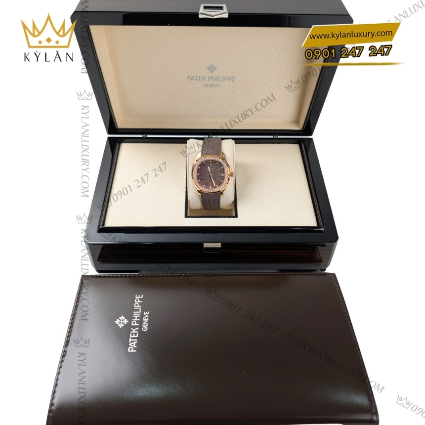 Kỳ Lân Luxury dong ho patek philippe aquanaut vanh kim cuong 5268 200r 010 2 Đồng hồ Patek Philippe Aquanaut vành kim cương 5268/200R-010
