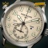 Đồng hồ Patek Philippe Calatrava Pilot Travel Time mặt số be sơn mài 5524G-010