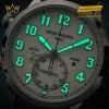Đồng hồ Patek Philippe Calatrava Pilot Travel Time mặt số be sơn mài 5524G-010