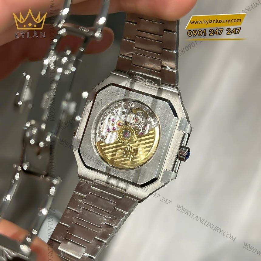 Kỳ Lân Luxury dong ho patek philippe cubirus 5821 1A 001 2 Đồng hồ Patek Philippe Cubitus mặt số xanh olive 5821-1A-001