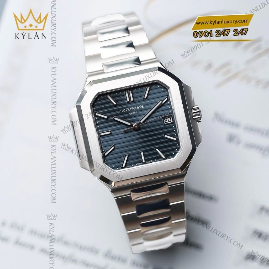 Kỳ Lân Luxury dong ho patek philippe cubitus 7128 1g 001 vang trang mat so xanh 9 Đồng hồ Patek Philippe Cubitus 7128/1G-001 vàng trắng mặt số xanh