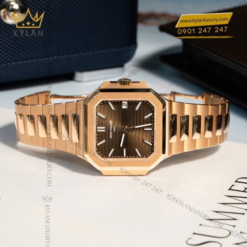 Đồng hồ Patek Philippe Cubitus 7128/1R-001 vàng hồng mặt số nâu