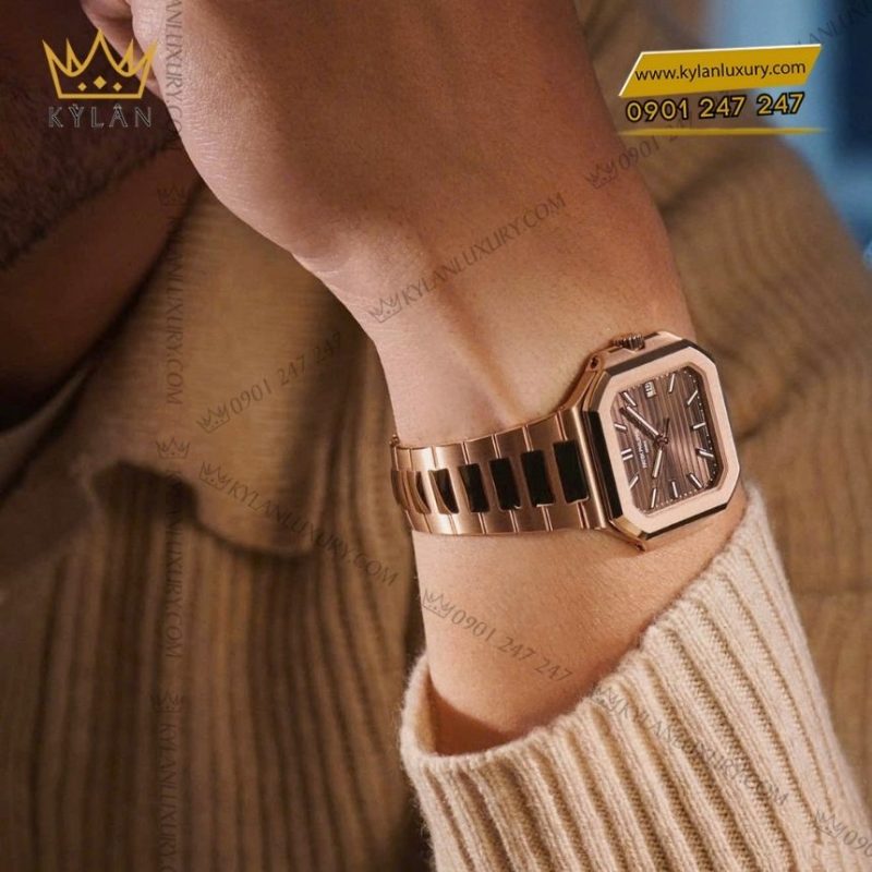 Đồng hồ Patek Philippe Cubitus 7128/1R-001 vàng hồng mặt số nâu