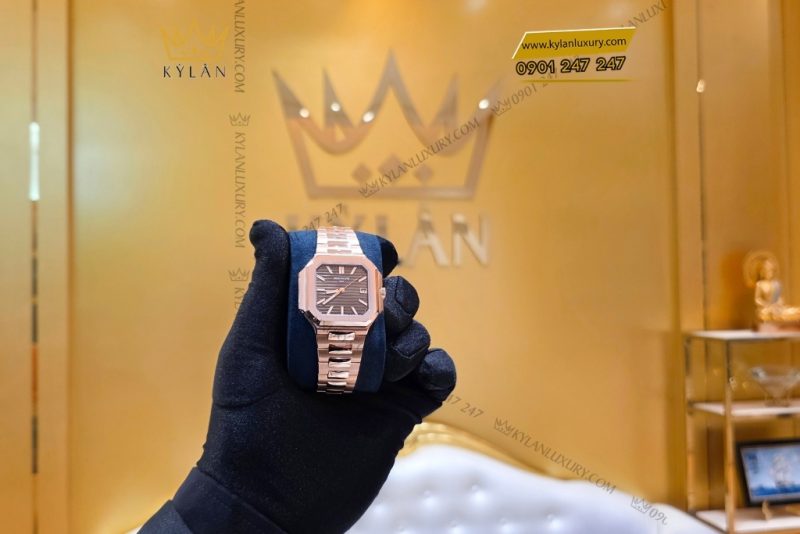 Đồng hồ Patek Philippe Cubitus 7128/1R-001 vàng hồng mặt số nâu