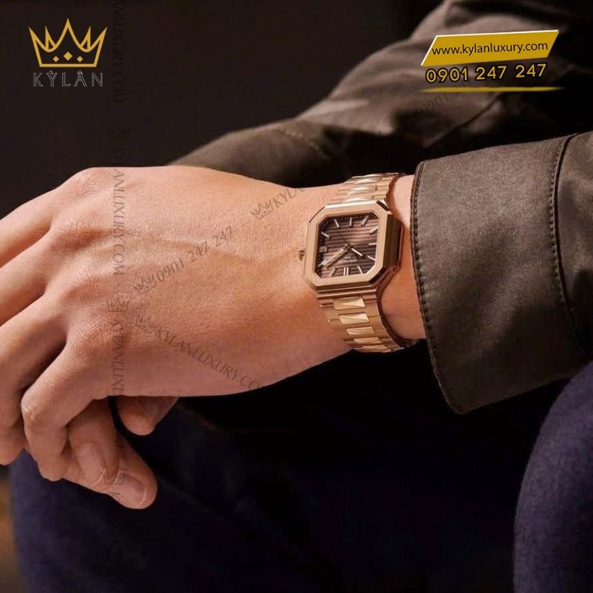 Kỳ Lân Luxury dong ho patek philippe cubitus 7128 1r 001 vang hong 5 1 Đồng hồ Patek Philippe Cubitus 7128/1R-001 vàng hồng mặt số nâu