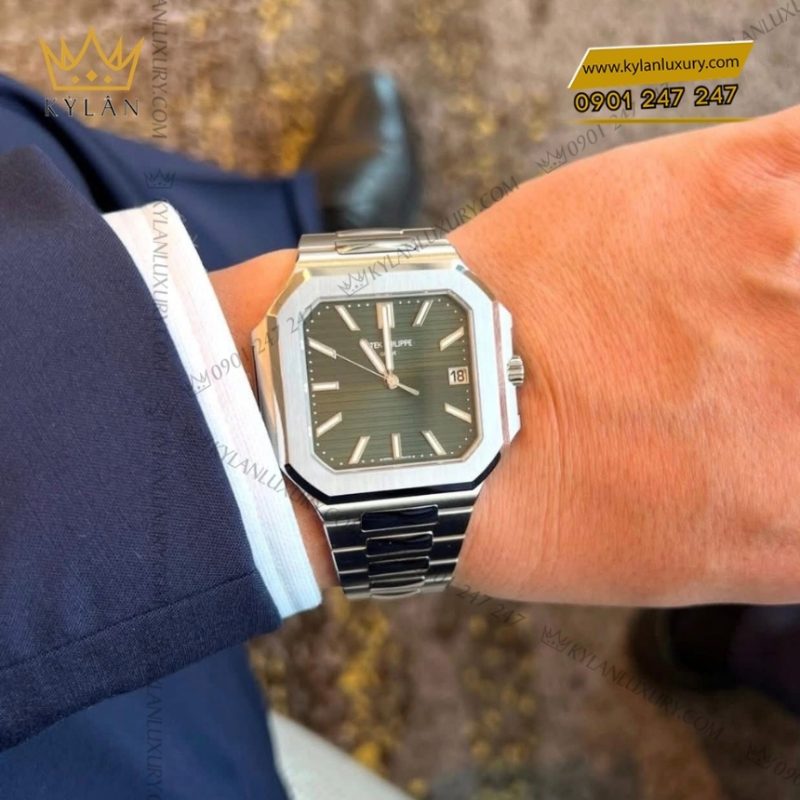 Đồng hồ Patek Philippe Cubitus mặt số xanh olive 5821-1A-001