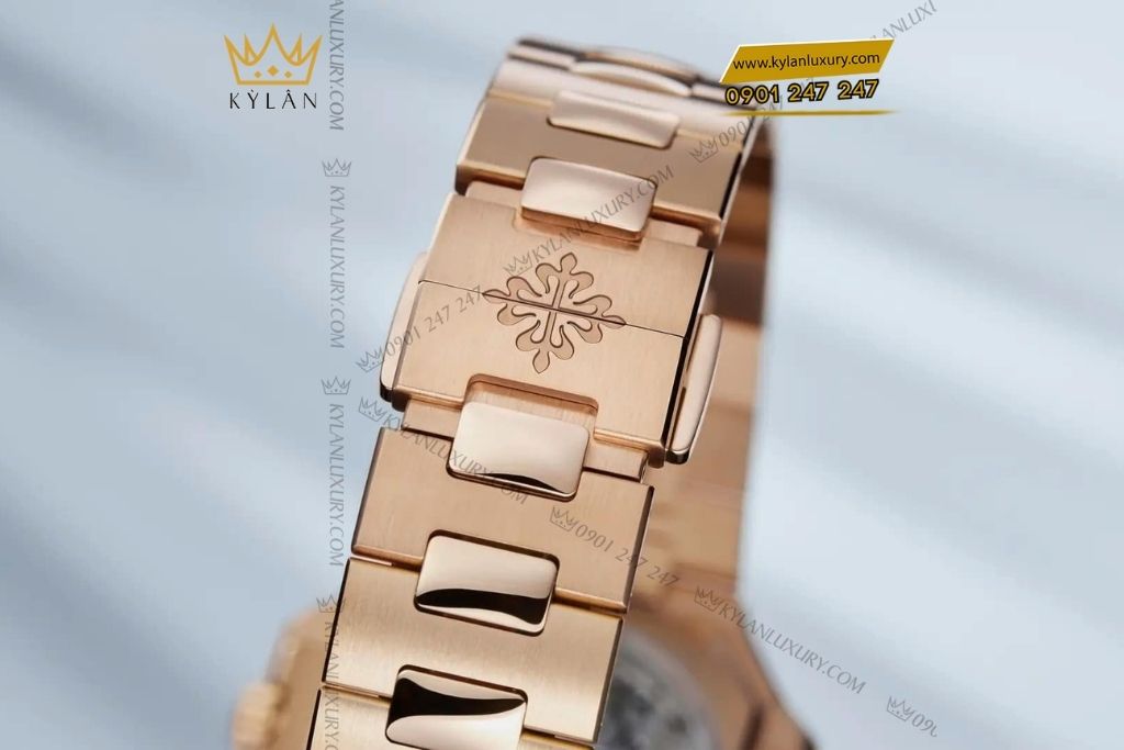 Kỳ Lân Luxury dong ho patek philippe cubtitus 7128r1 001 vang hong 4 Đồng hồ Patek Philippe Cubitus 7128/1R-001 vàng hồng mặt số nâu