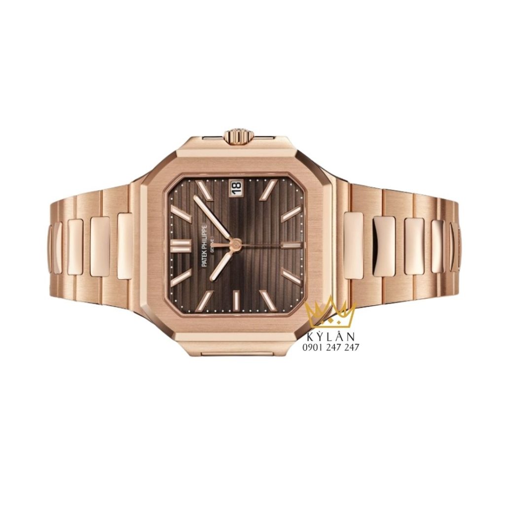 Kỳ Lân Luxury dong ho patek philippe cubtitus 7128r1 001 vang hong 6 Đồng hồ Patek Philippe Cubitus 7128/1R-001 vàng hồng mặt số nâu