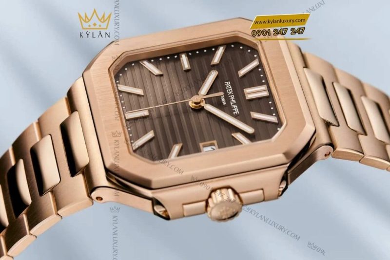 Đồng hồ Patek Philippe Cubitus 7128/1R-001 vàng hồng mặt số nâu