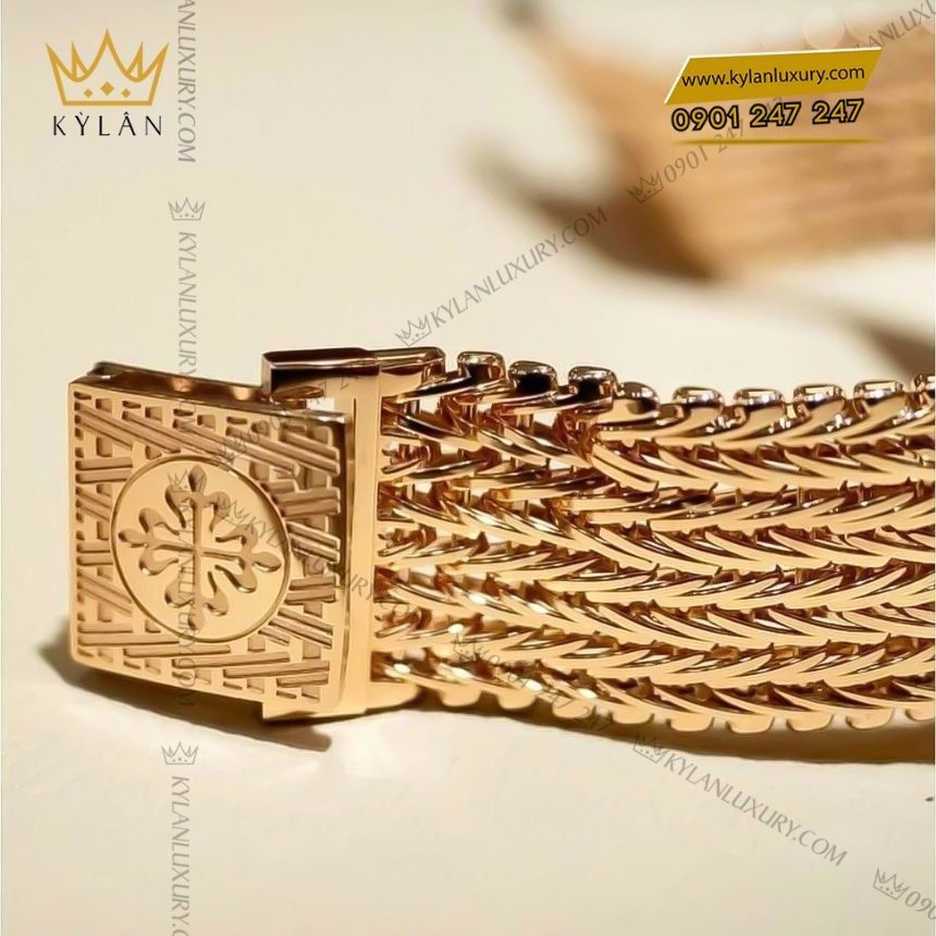 Kỳ Lân Luxury dong ho patek philippe golden ellipse 5738 1r 001 4 Đồng hồ Patek Philippe Golden Ellipse mặt số đen 5738-1R-001