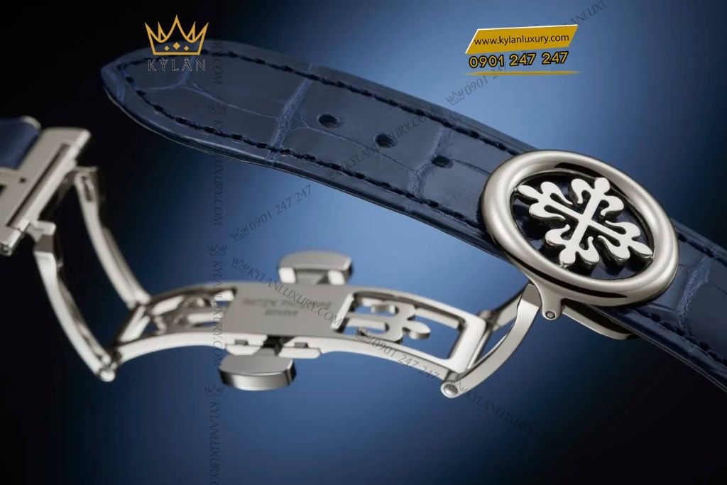 Kỳ Lân Luxury dong ho patek philippe grand complications 5308G 001 5 Đồng hồ Patek Philippe Grand Complications 5308G-001 mặt số xanh opaline