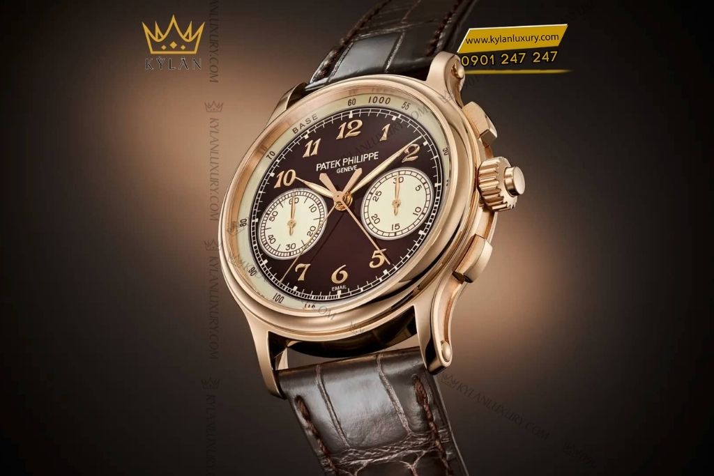 Kỳ Lân Luxury dong ho patek philippe grand complications 5370r 001 5 Đồng hồ Patek Philippe Grand Complications 5370R-001 vàng hồng mặt số men đen