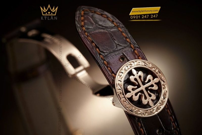 Đồng hồ Patek Philippe Grand Complications 6002R-001 Sky Moon Tourbillon vàng hồng tráng men