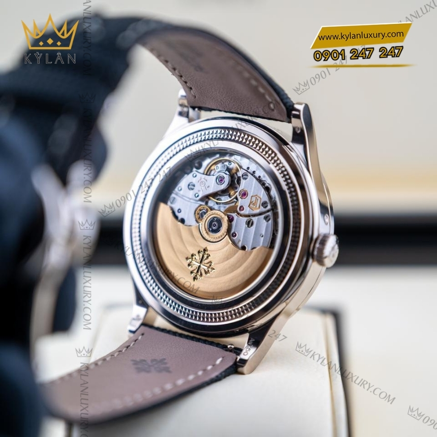 Kỳ Lân Luxury dong ho patek philippe grand complications 6159g 001 vang trang 2 Đồng hồ Patek Philippe Grand Complications mặt số sapphire 6159G-001