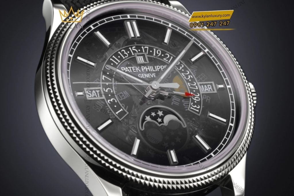 Kỳ Lân Luxury dong ho patek philippe grand complications 6159r 001 7 Đồng hồ Patek Philippe Grand Complications 6159G-001 vàng trắng