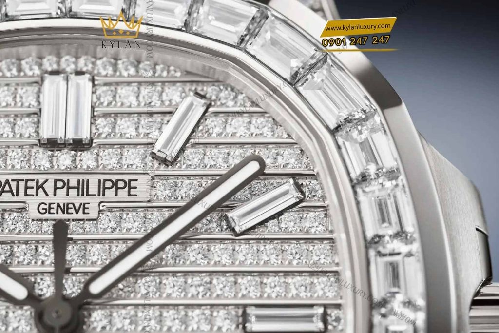Kỳ Lân Luxury dong ho patek philippe nautilus 5811 2 Đồng hồ Patek Philippe Nautilus đính full kim cương 5811/1460G-001