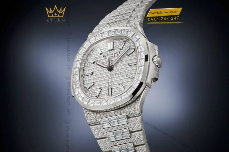 Đồng hồ Patek Philippe Nautilus đính full kim cương 5811/1460G-001