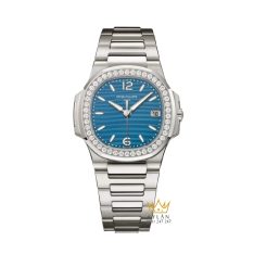Đồng hồ Patek Philippe Nautilus mặt xanh vành kim 7010/1G-013
