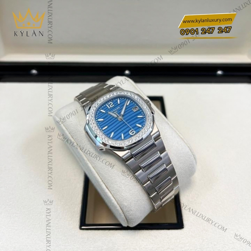 Kỳ Lân Luxury dong ho patek philippe nautilus 7010 1g 013 mat so xanh ngoc 5 Đồng hồ Patek Philippe Nautilus mặt xanh vành kim 7010/1G-013