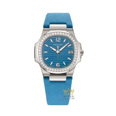 Đồng hồ Patek Philippe Nautilus 7010G-013 mặt số xanh vành kim cương