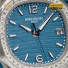 Đồng hồ Patek Philippe Nautilus 7010G-013 mặt số xanh vành kim cương