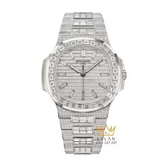Đồng hồ Patek Philippe Nautilus đính full kim cương 5811/1460G-001