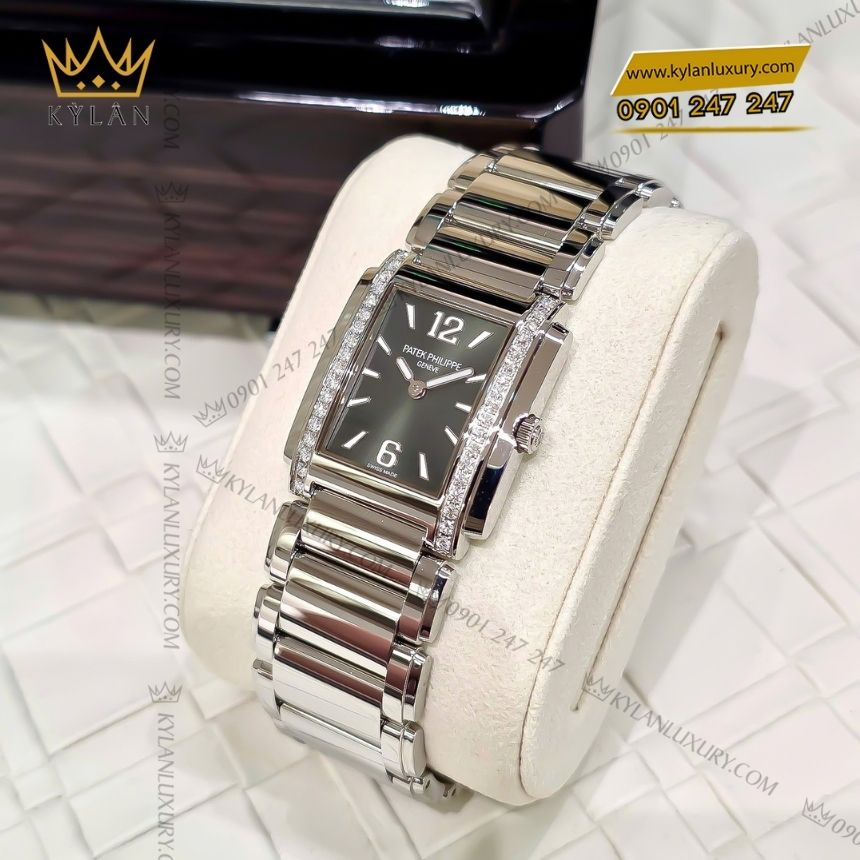 Đồng hồ Patek Philippe Twenty4 mặt xanh olive 4910/1200A-011 2 Kỳ Lân Luxury dong ho patek philippe twenty4 4910 1200a 011 Đồng hồ Patek Philippe Twenty4 mặt xanh olive 4910/1200A-011