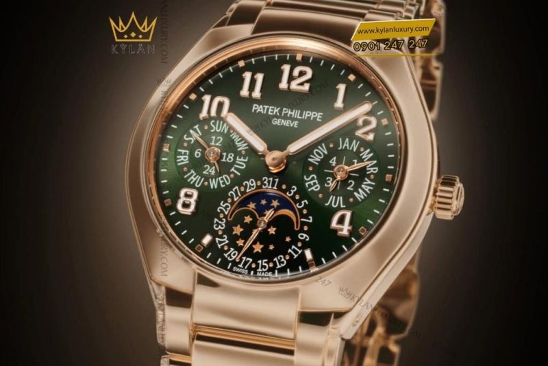 Đồng hồ Patek Philippe Twenty~4 7340/1R-010 vàng hồng và mặt số xanh olive