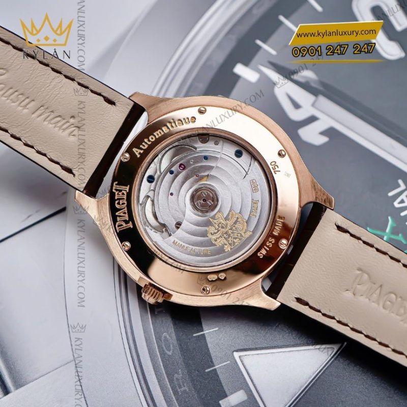 Đồng hồ Piaget Polo Emperador Dual Time mặt số nạm kim cương G0A32020