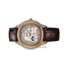 Đồng hồ Piaget Polo Emperador Dual Time mặt số nạm kim cương G0A32020