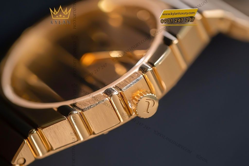Kỳ Lân Luxury dong ho piaget polo g0a49150 Đồng hồ Piaget Polo vàng vàng 18k nguyên khối G0A49150