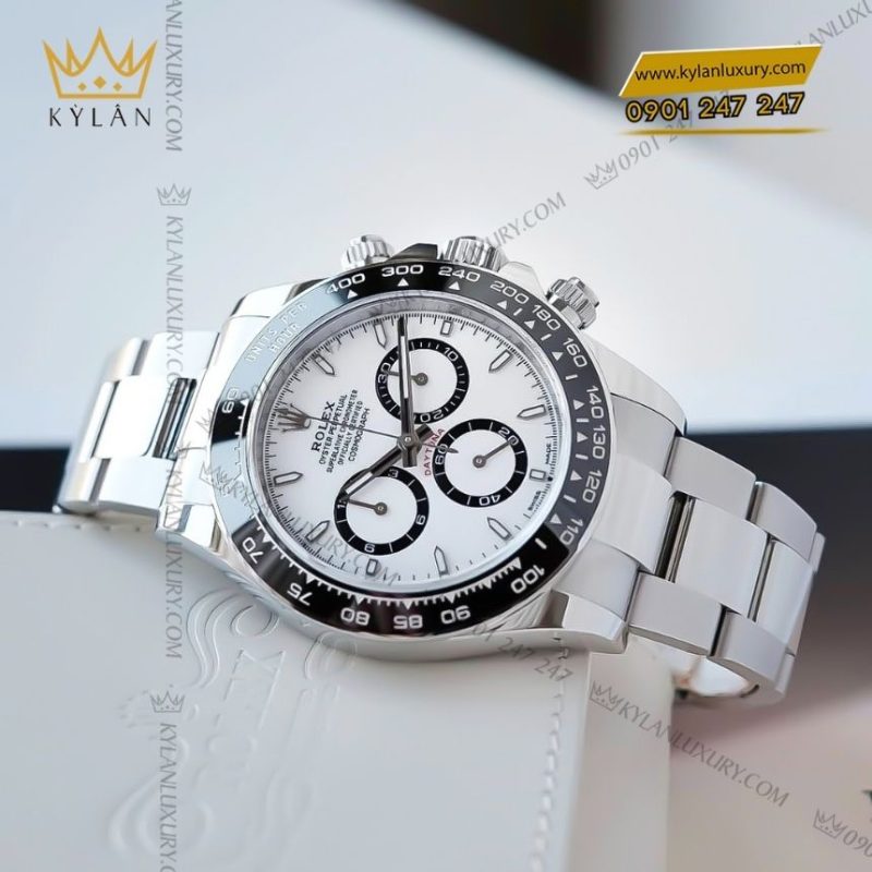 Đồng hồ Rolex Cosmograph Daytona mặt số trắng Panda 126500ln-0001